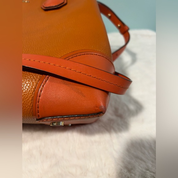 Michael Kors 2way Burnt Orange handbag/crossbody. Authentic & pre-owned - Picture 6 of 13